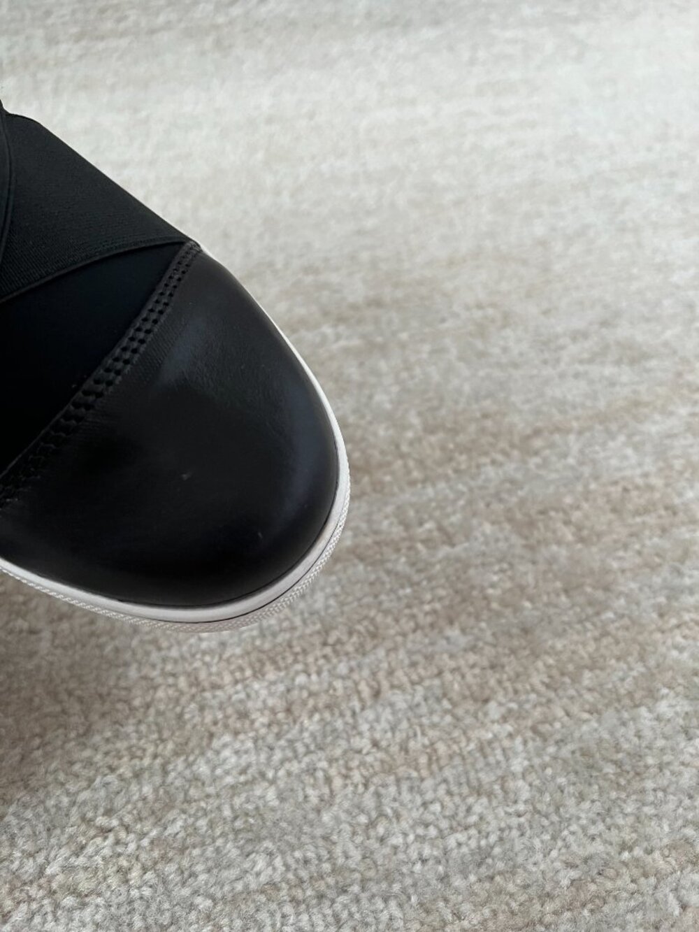 Bernie Mev Elmwood Black Leather Slip On Low Top Sneakers Flats Shoes 39 - Picture 5 of 11